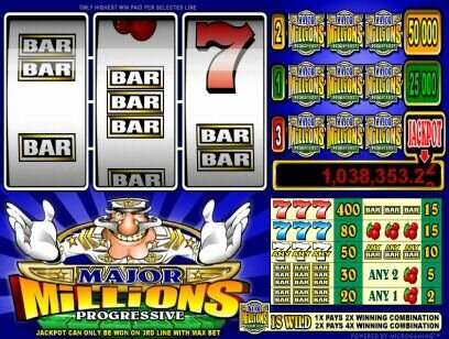 Major Millions 3 reel